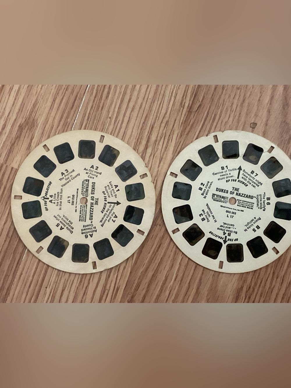 Vintage View-Master Reels - The Dukes of Hazzard - Twin Pack -